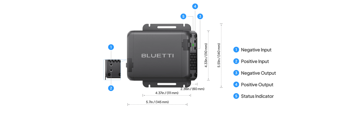 Bluetti Charger 1 With DC Input Cable – The Cabin Depot Bluetti Charger 1 With DC Input Cable – The Cabin Depot