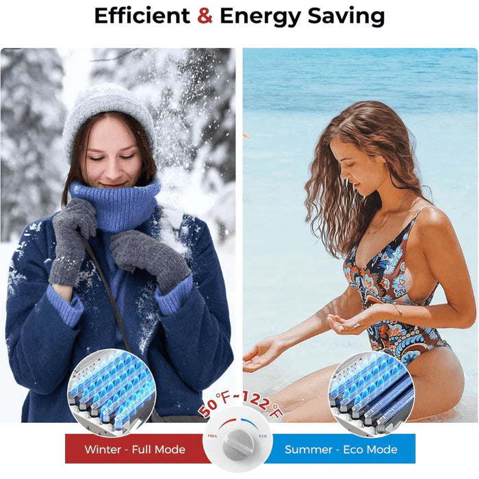 Calentador de agua portátil sin tanque para exteriores Camplux 10L - Negro