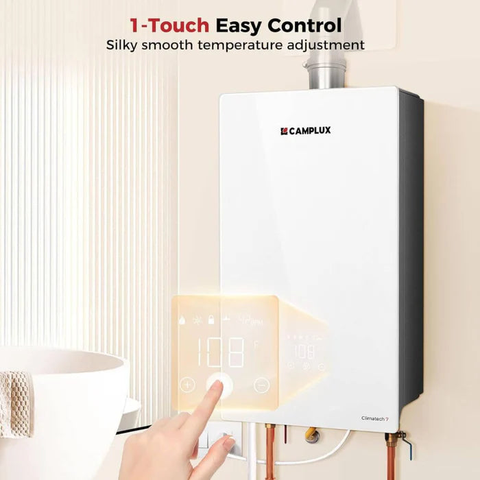 Chauffe-eau instantané d'intérieur Camplux Climatech-7, 6,86 GPM