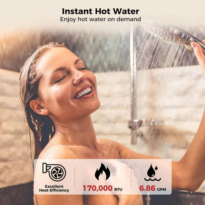 Chauffe-eau instantané d'intérieur Camplux Climatech-7, 6,86 GPM