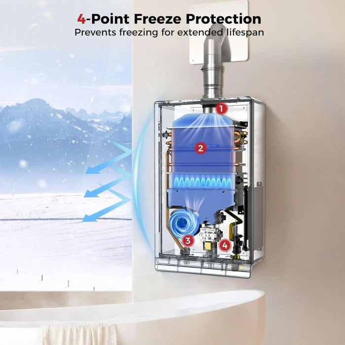 Chauffe-eau instantané d'intérieur Camplux Climatech-7, 6,86 GPM