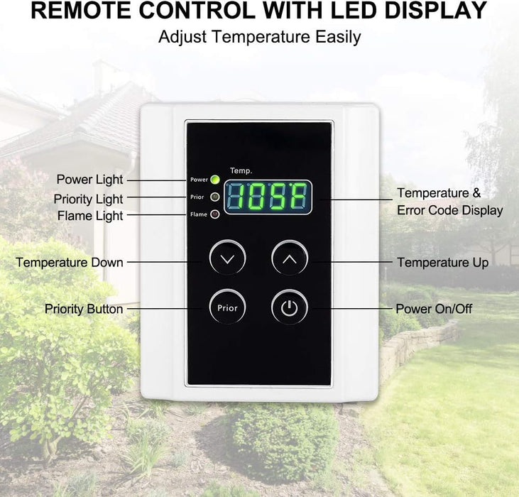 Calentador de agua sin tanque de exterior Camplux WA528 de 5,28 GPM