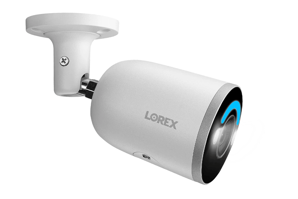 Lorex 4K IP Smart Detection Bullet Camera with LED, available at Cabin Depot, for enhanced security and clear video.