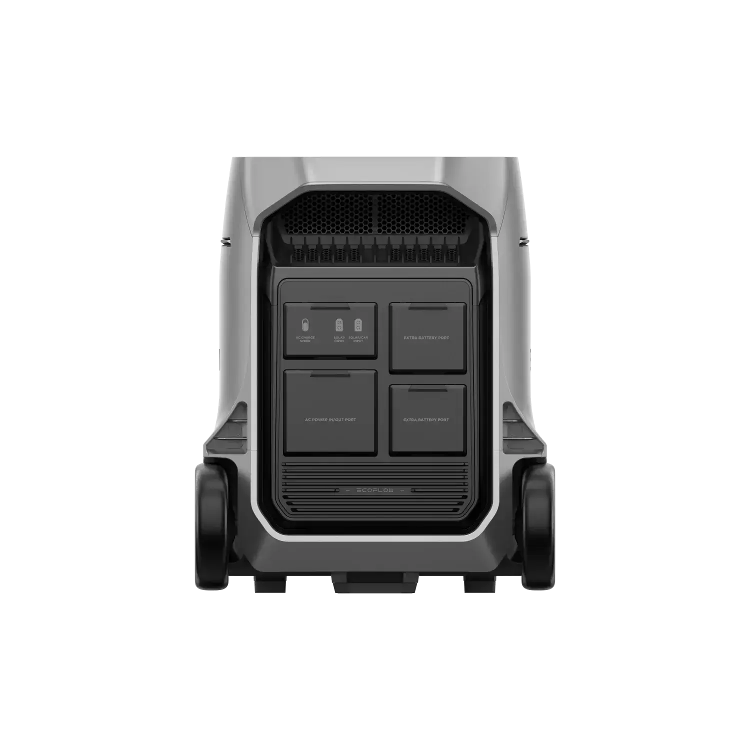 EcoFlow Delta Pro 3 Portable Power Station in Galactic Silver, available at Cabin Depot - sleek design for high power capacity on the go.