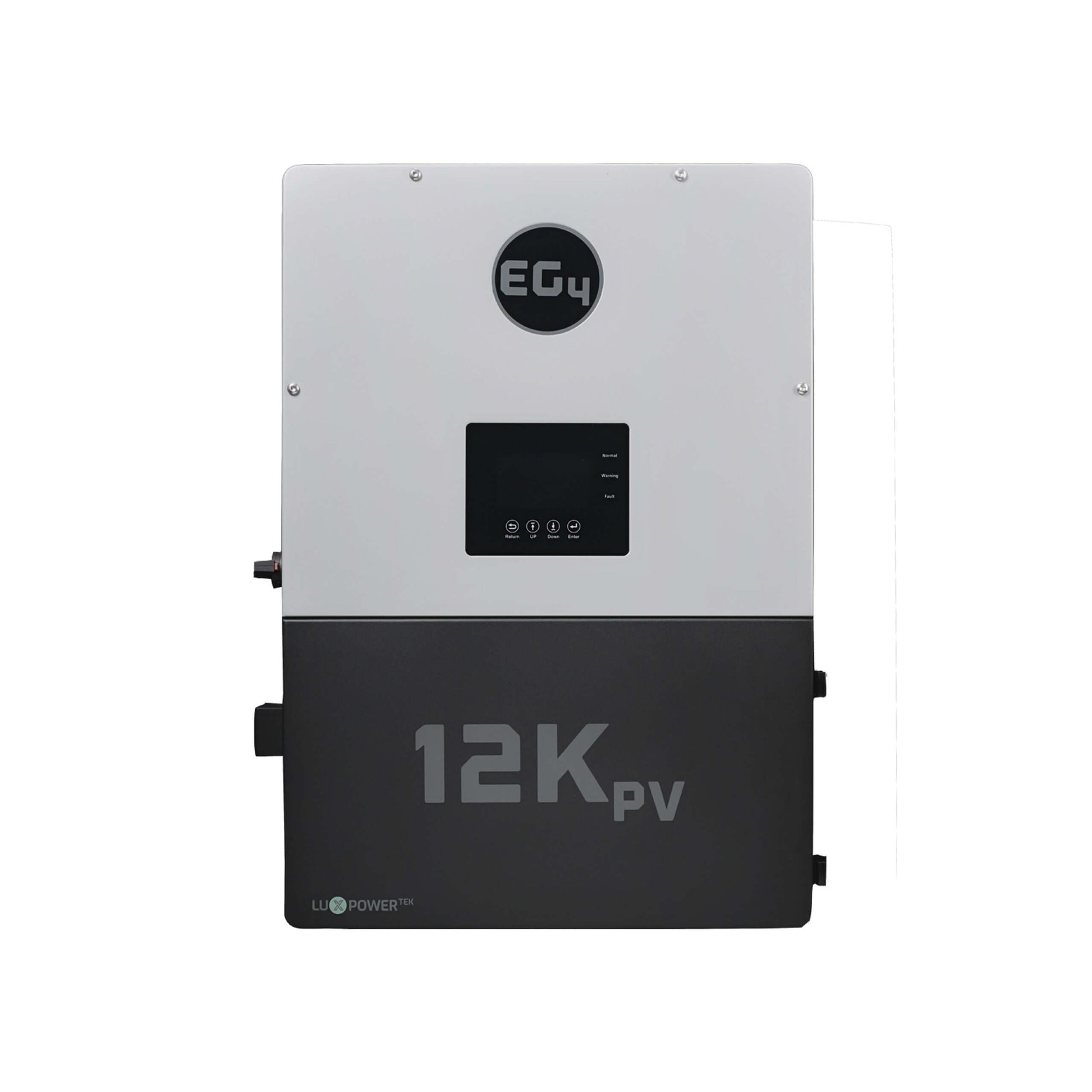 EG4 12kPV Hybrid Off-Grid Inverter, part of the EG4 Wall Mount Battery Bundle available at Cabin Depot.
