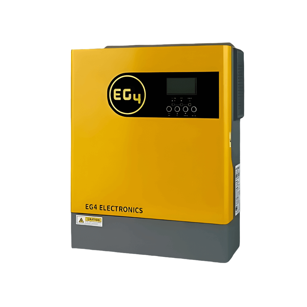 EG4 3000EHV-48 Off-Grid Inverter from Cabin Depot - a 3000W power solution with solar and battery charger for reliable energy.
