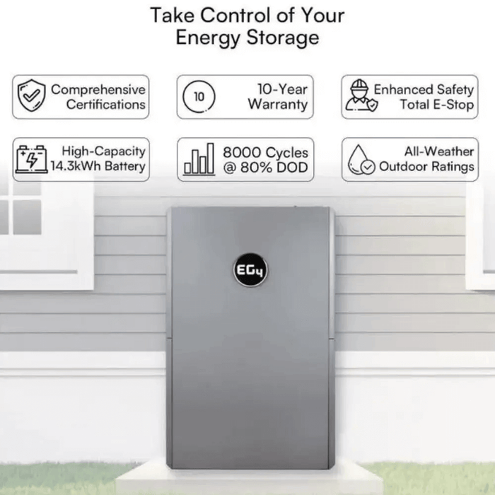 EG4 WallMount All Weather Battery UL 9540A | UL 1973 - Batteries by EG4