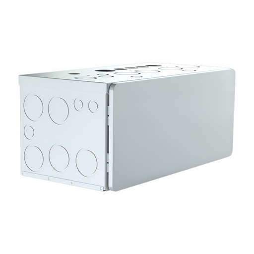 Wall-mounted EG4 indoor battery conduit box, designed to safely house electrical connections.