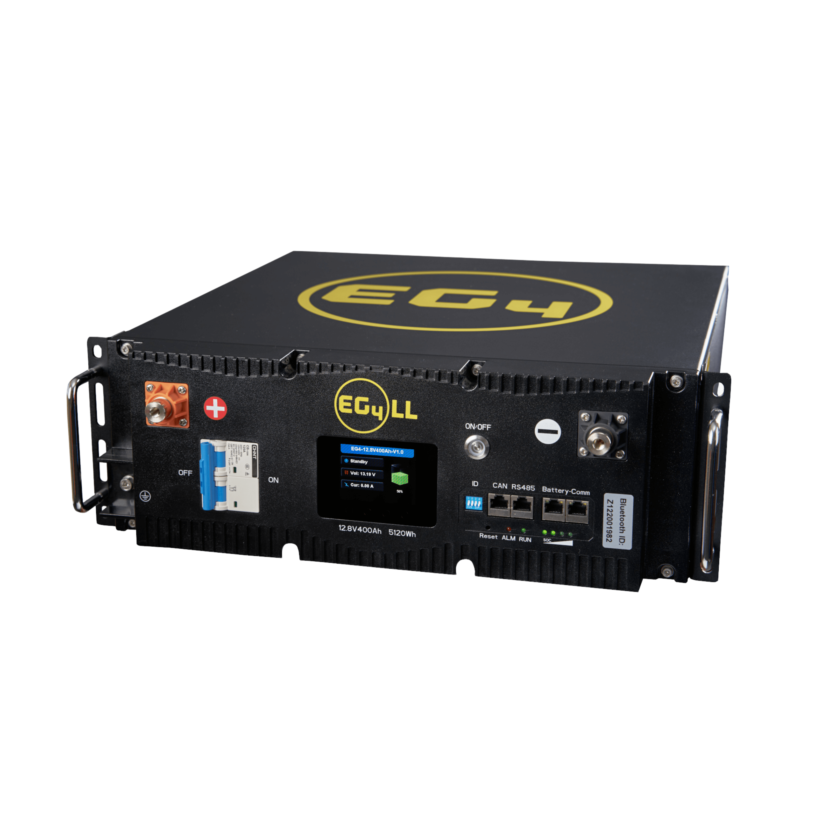 EG4 12V 400AH Lithium LL Server Rack Battery, available at Cabin Depot, featuring 5.12kWh capacity and 200A internal BMS.