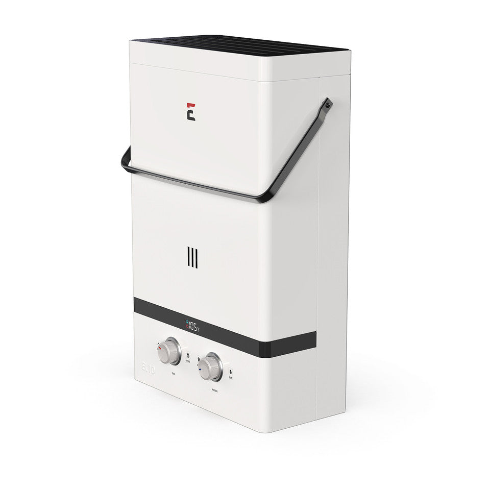 Eccotemp EL10 Luxe 3.0 GPM 75,000 BTU Portable Tankless Water Heater With EccoFlo Pump And Strainer