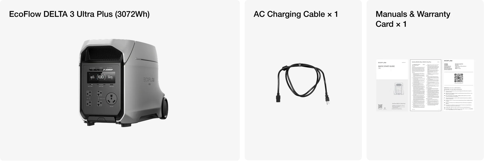 EcoFlow DELTA 3 Max Ultra Plus Portable Power Station