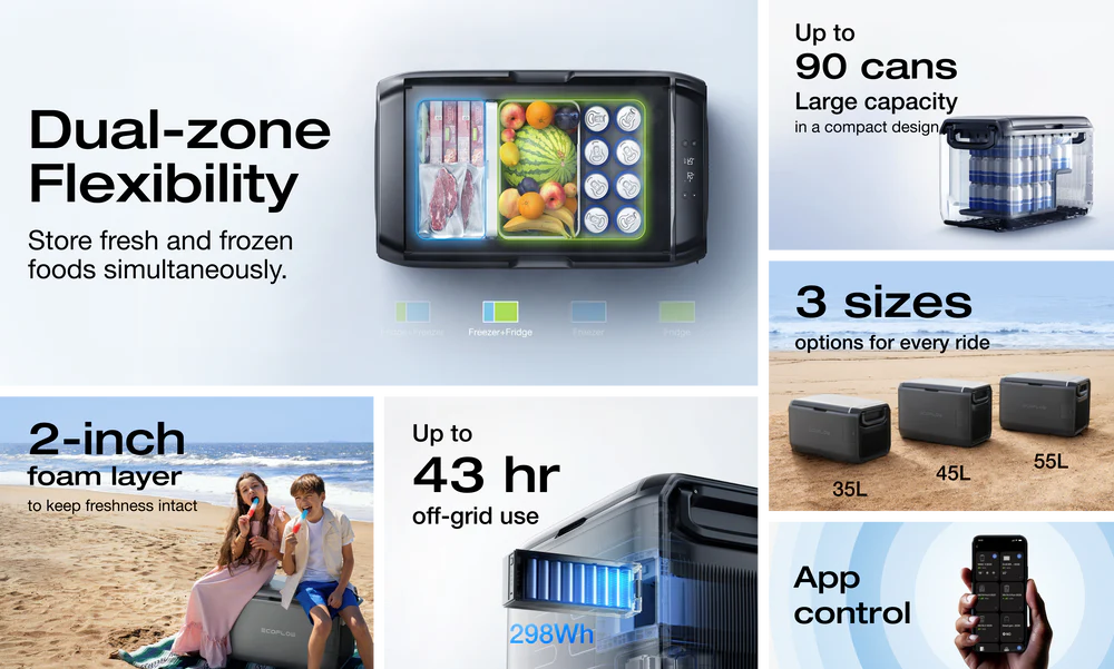 EcoFlow GLACIER 55L Classic Portable Fridge/Freezer