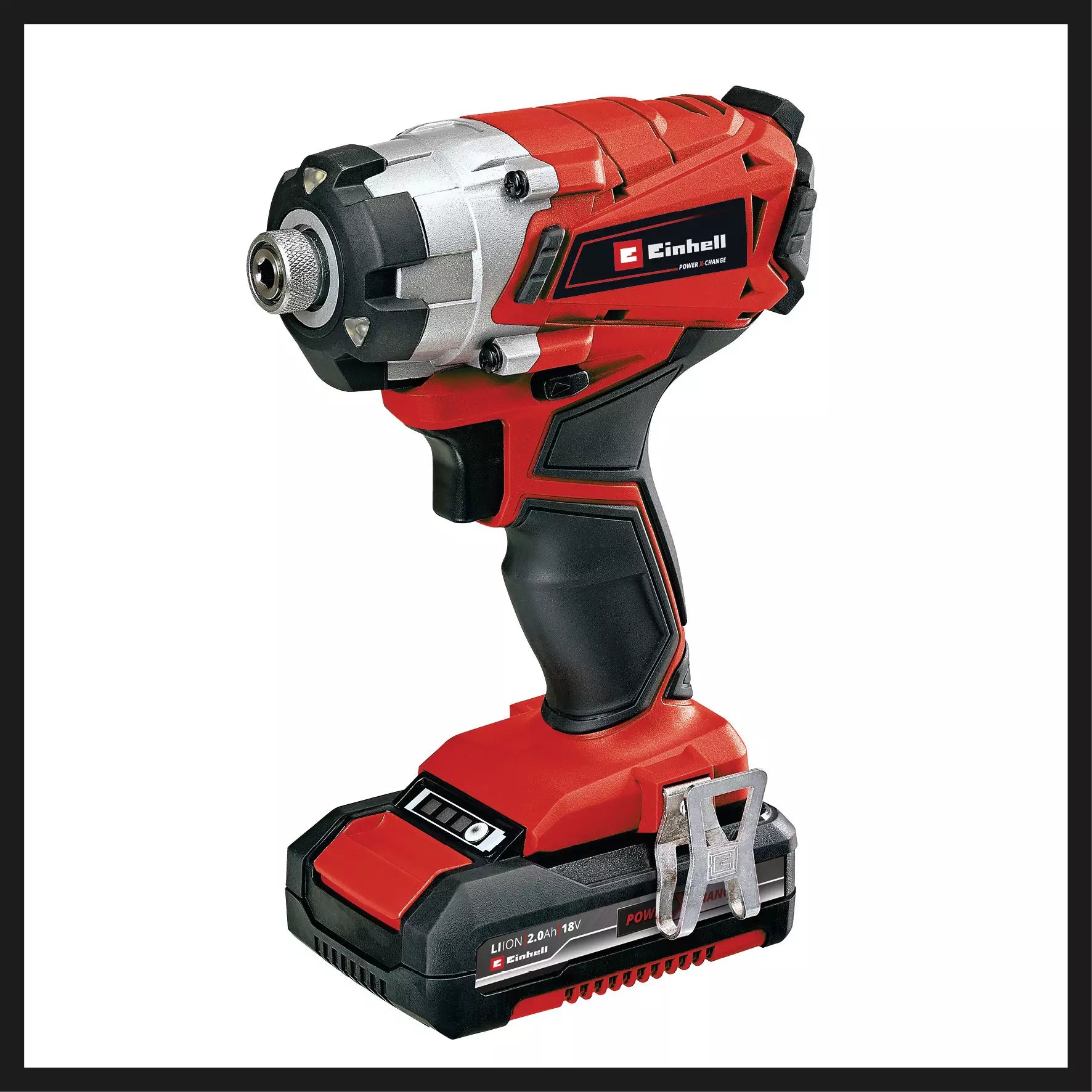Einhell 18V Cordless 1/2" Drill 1/4" Impact Kit Bag