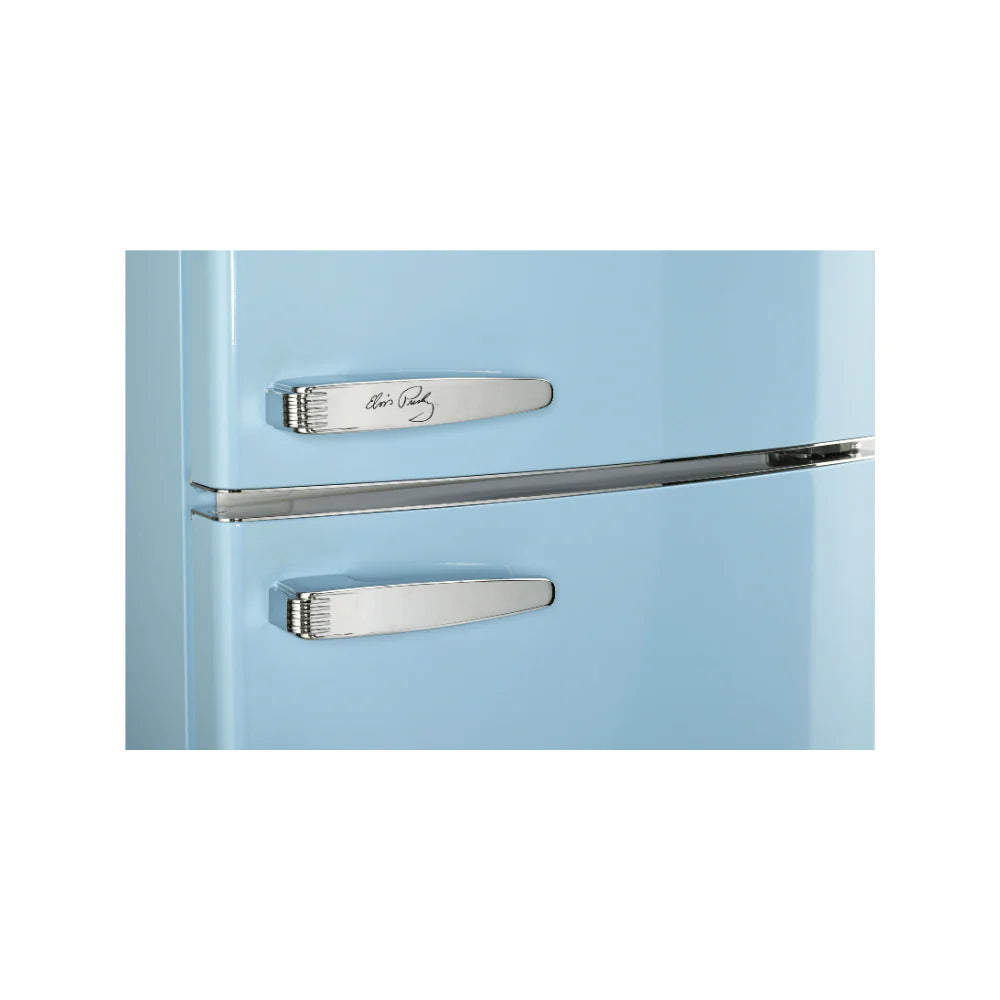 Unique 12 Cu/Ft 340L Classic Retro Bottom Mount Refrigerator - Elvis