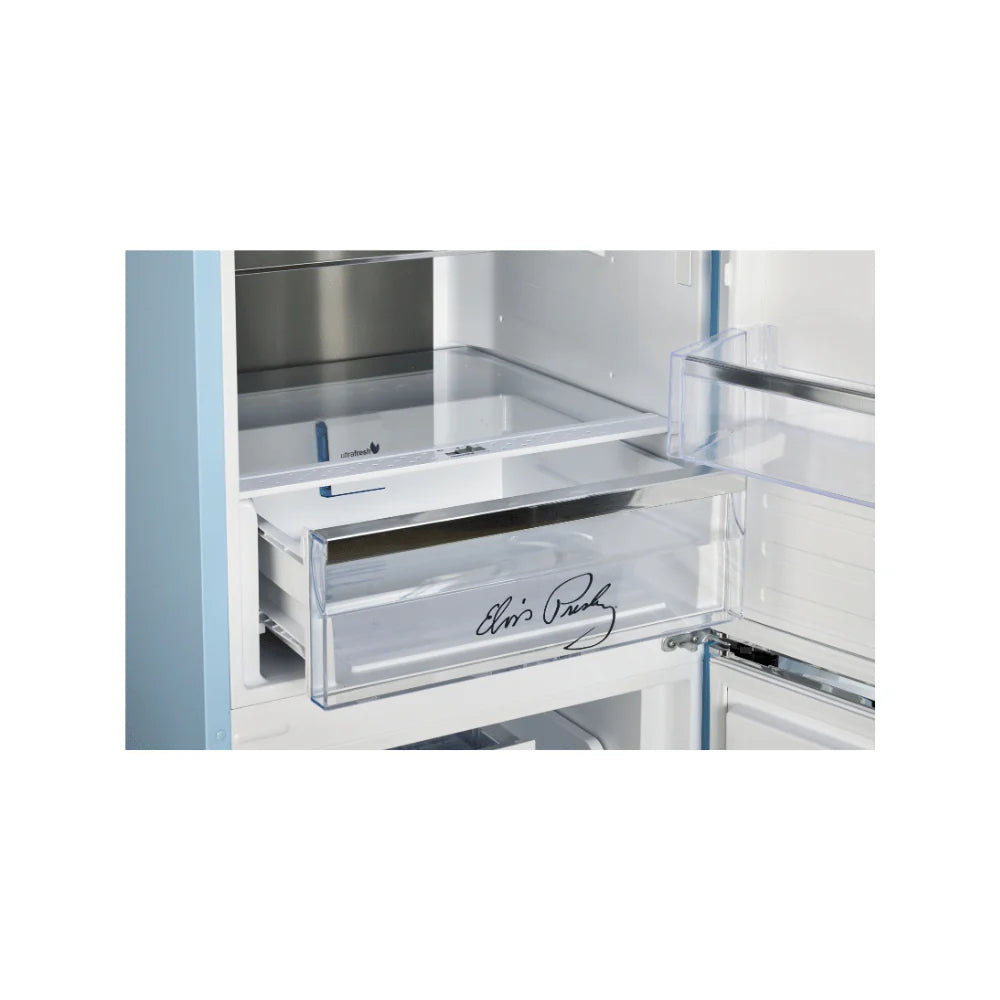 Unique 12 Cu/Ft 340L Classic Retro Bottom Mount Refrigerator - Elvis