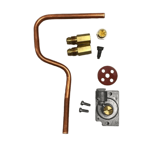 Empire RH65 LPG to NG Conversion Kit, available at Cabin Depot, includes components for LPG to natural gas conversion.