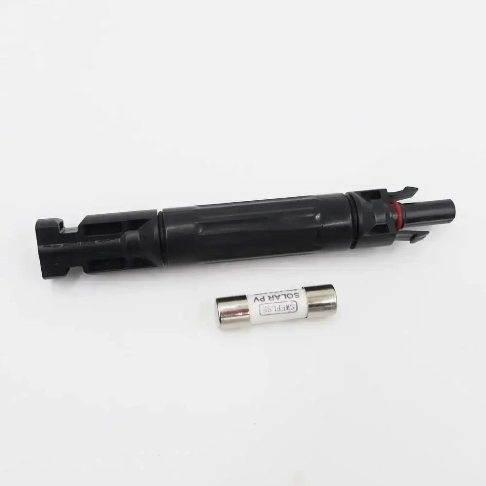 MC4 solar connector with fuse for EcoFlow Power Kits, ideal for RVs and off-grid use | The Cabin Depot