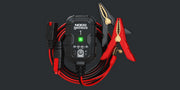 NOCO GENIUS1 1A Battery Charger with cables, maintains and desulfates 6V and 12V batteries. Available at Cabin Depot.