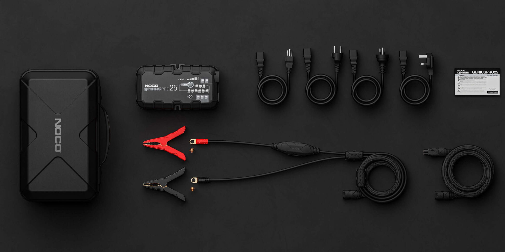 NOCO 25A Pro Battery Charger GENIUSPRO25, accessories layout, automotive, marine, Cabin Depot.