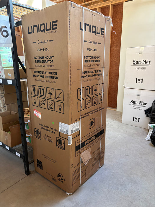 Nevera de montaje inferior Unique 12 Cu/Ft 340L Classic Retro SCRATCH & DENT