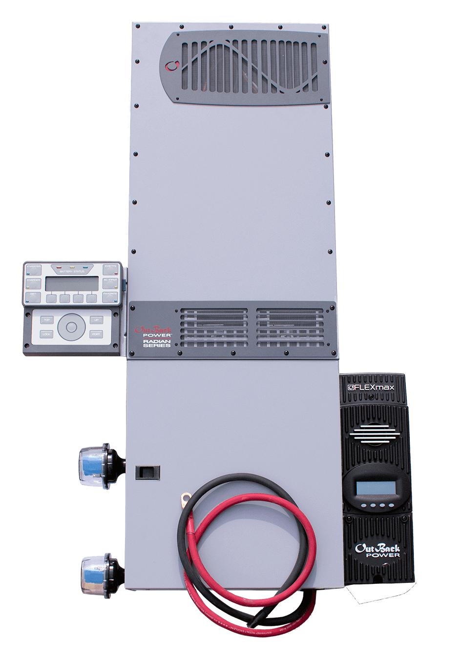 Outback 8000 Watt FLEXpower Radian Pre-Wired System from Cabin Depot for reliable power solutions.