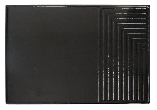 J.A. ROBY Enameled Cast Iron Cooking Plate Left - Black