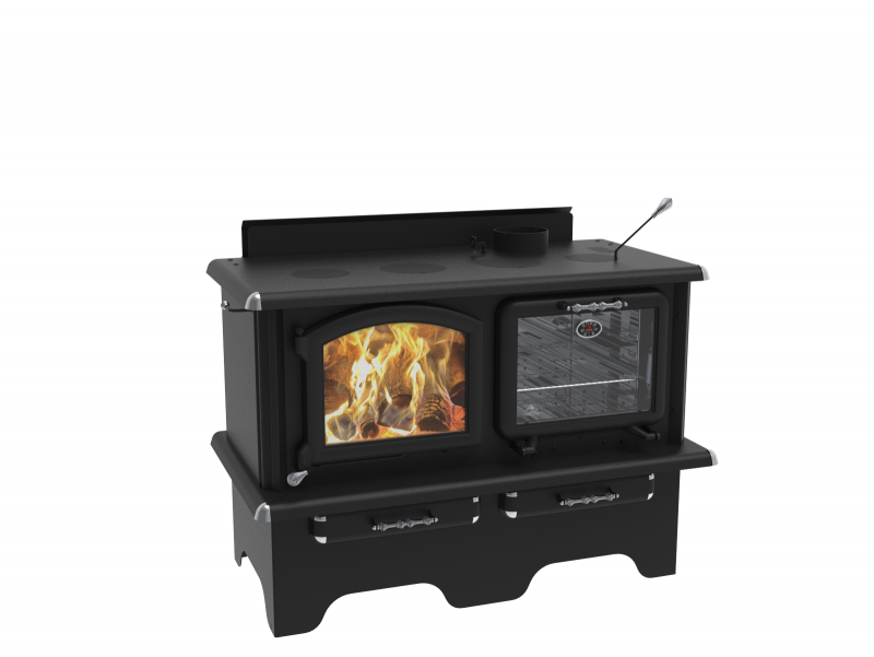 J.A. ROBY: Cocina de leña Exo Wood