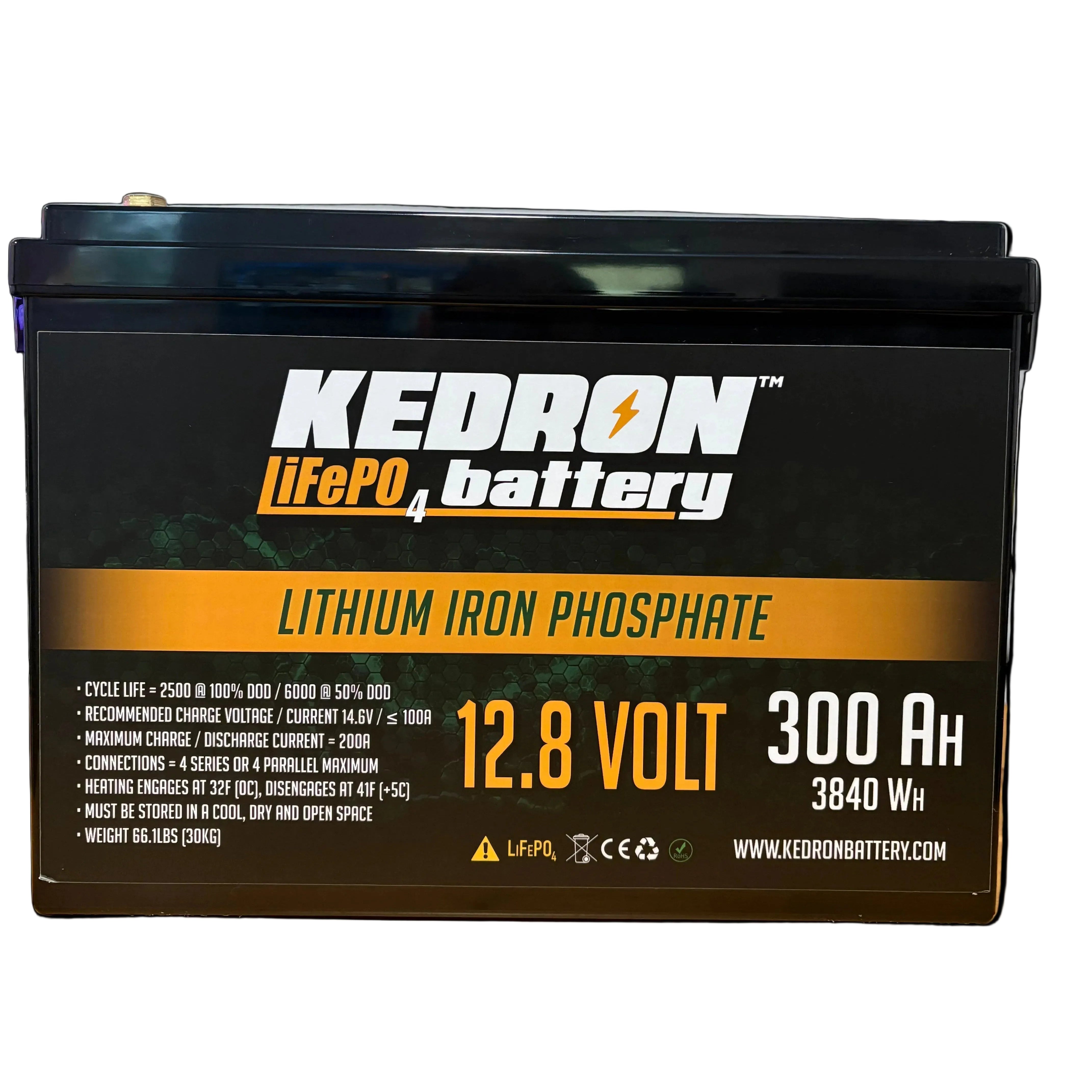 KEDRON® 12V 300AH LiFePO4 Battery
