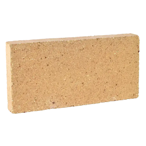 High density Imperial firebrick measuring 9" x 4.5" x 1.25", service temperature 1204°C, ideal for high heat applications.