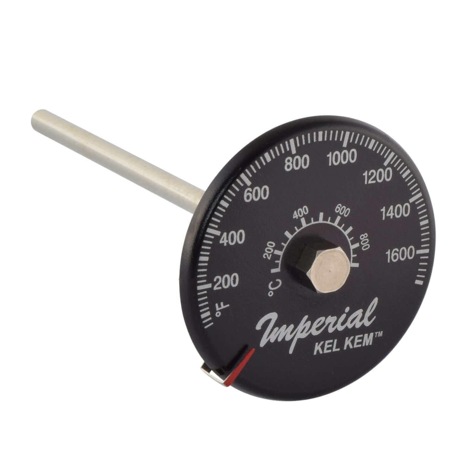 Imperial Flue-Gas Probe Thermometer for double wall stove pipes, measures up to 1,700°F, available at Cabin Depot.