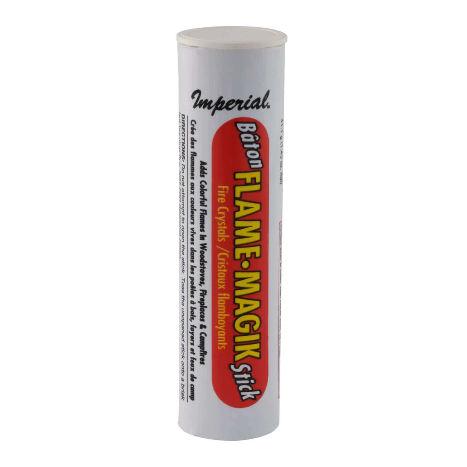 Imperial 1.45 oz Flame-Magik Crystals, creates colorful flames for woodstoves, fireplaces, campfires. Available at Cabin Depot.