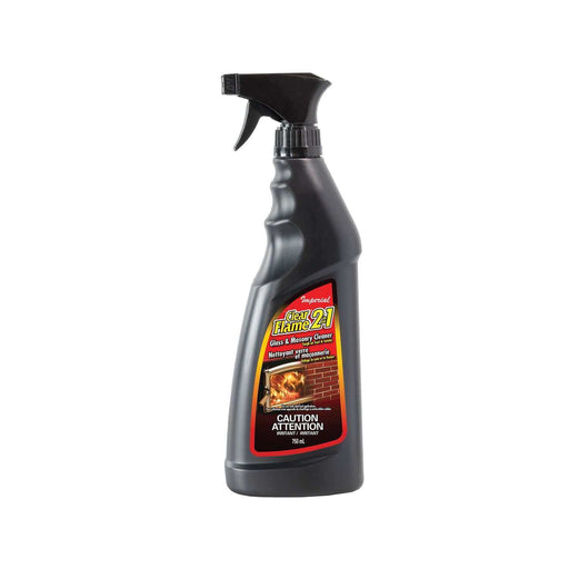 Imperial Clear Flame 2-in-1 Cleaner Bottle, 25oz for cleaning solid fuel applications, removes soot and creosote. Safe spray trigger design.