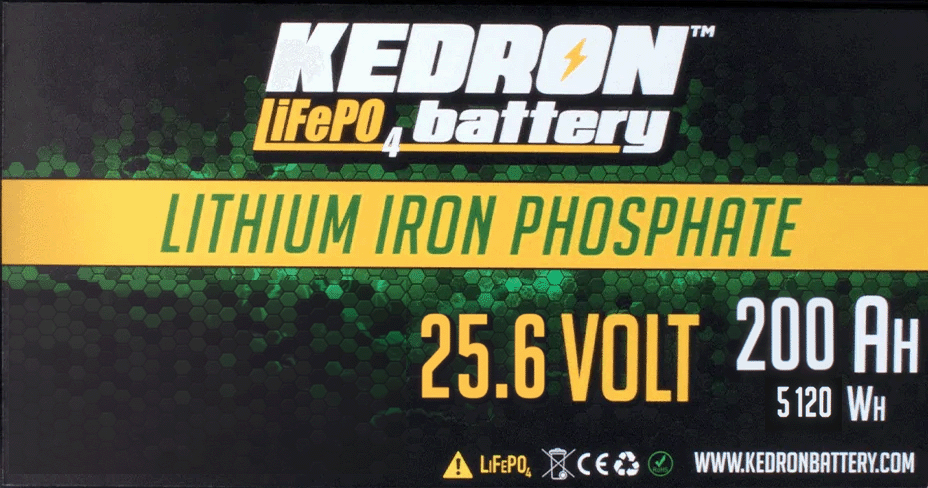 KEDRON 24V 200AH LiFePO4 Battery