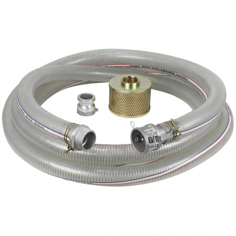 King Canada 2" x 25' PVC Suction Hose Kit
