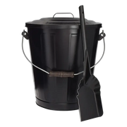 Imperial Ash Container and Shovel Set in Black for safe wood stove ash handling - Cabin Depot