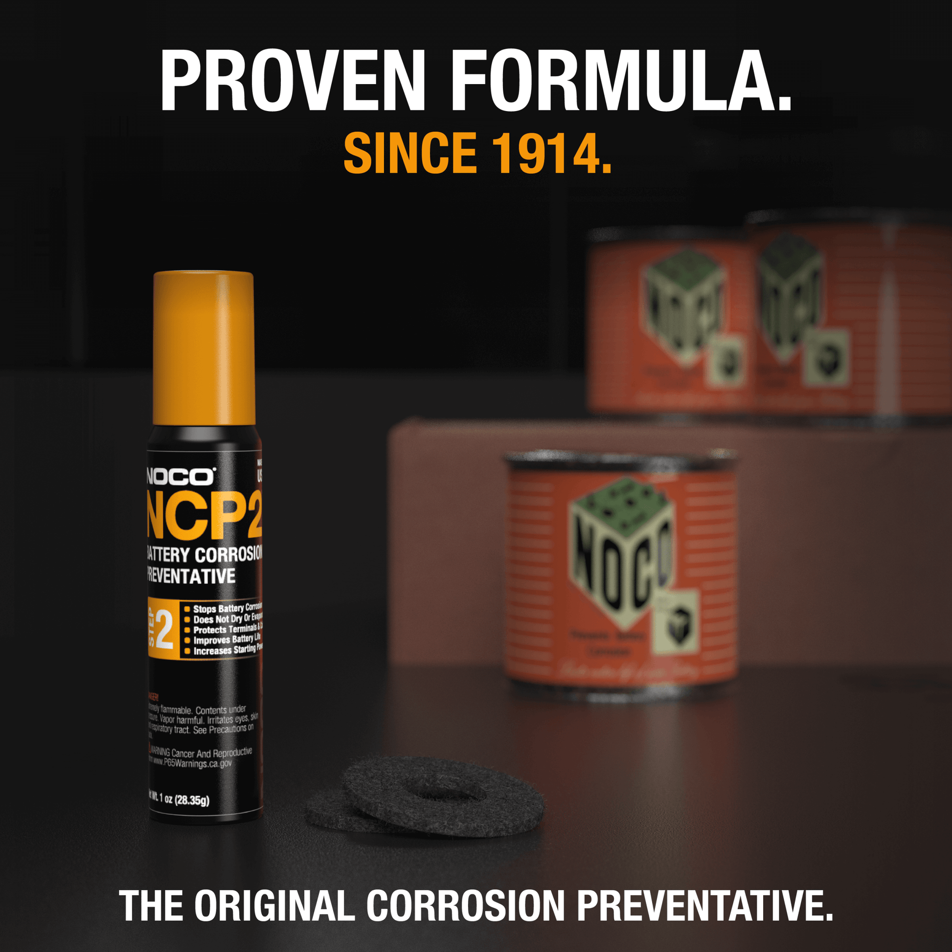 NOCO NCP2 Battery Terminal Treatment Kit at Cabin Depot - Proven Formula Since 1914, Original Corrosion Prevention for Long-lasting Battery Life