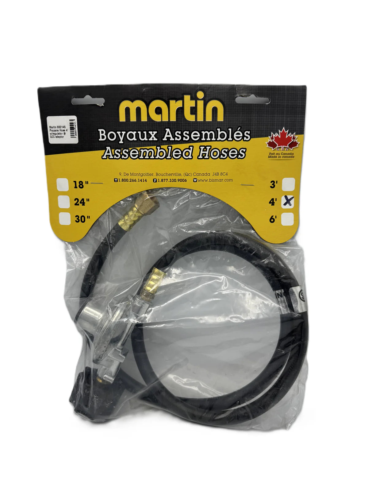 Manguera de propano Martin de 1,2 m con regulador