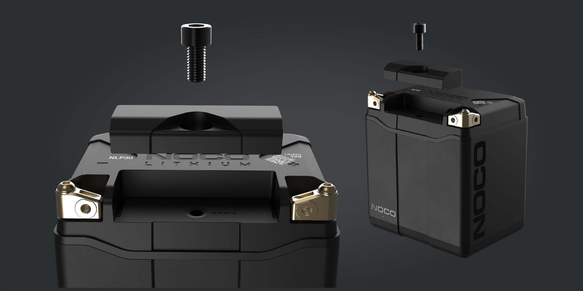 NOCO Group 30 Powersports Battery 700A Lithium from Cabin Depot, 12V, 8Ah, advanced design, no sulfation, fully charged, maintenance-free.