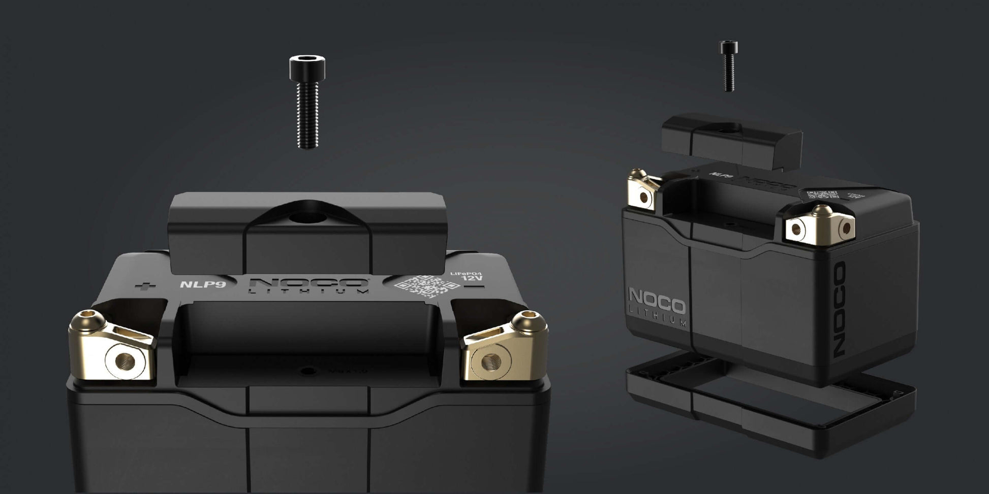 NOCO Group 9 Powersports Battery 400A Lithium by Cabin Depot, showcasing assembly features and advanced design.