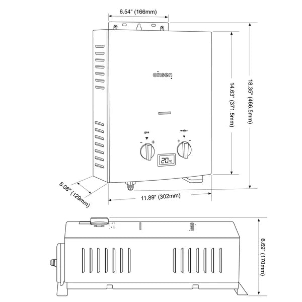 Onsen 5L Portable Tankless Water Heater
