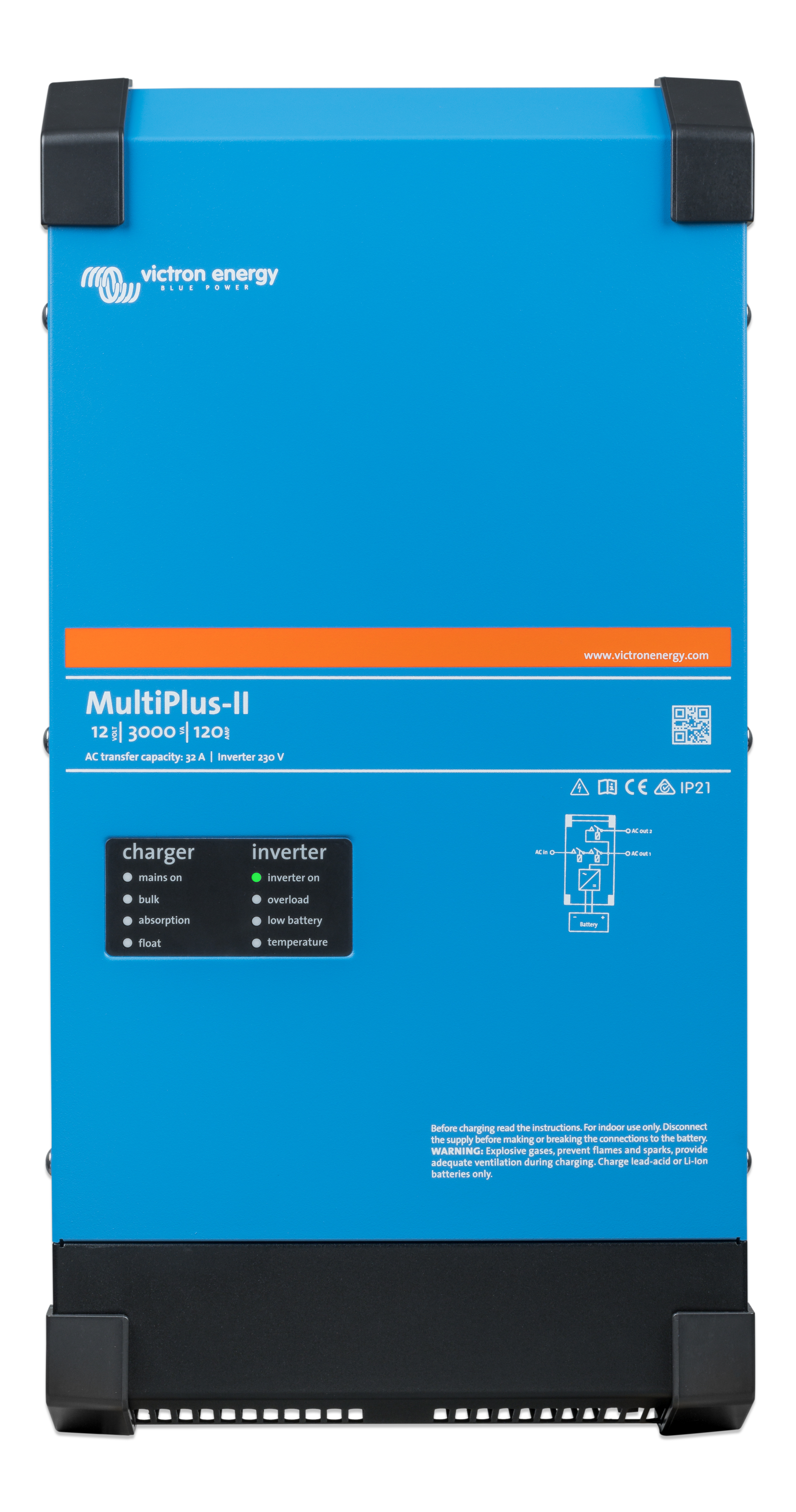 Victron MultiPlus-II 12/3000/120-50 2x120V (UL 458