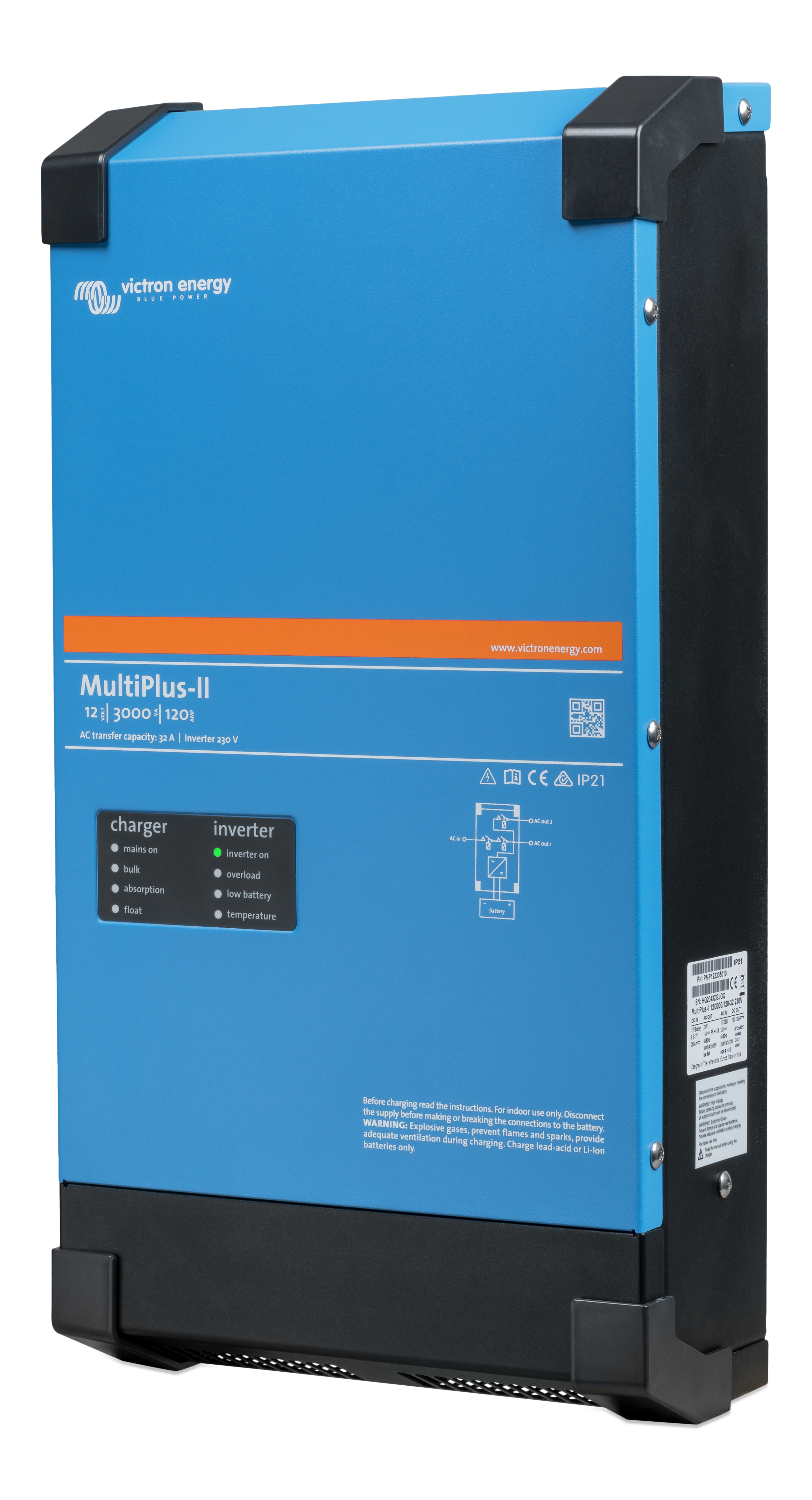 Victron MultiPlus-II 12/3000/120-50 2x120V (UL 458