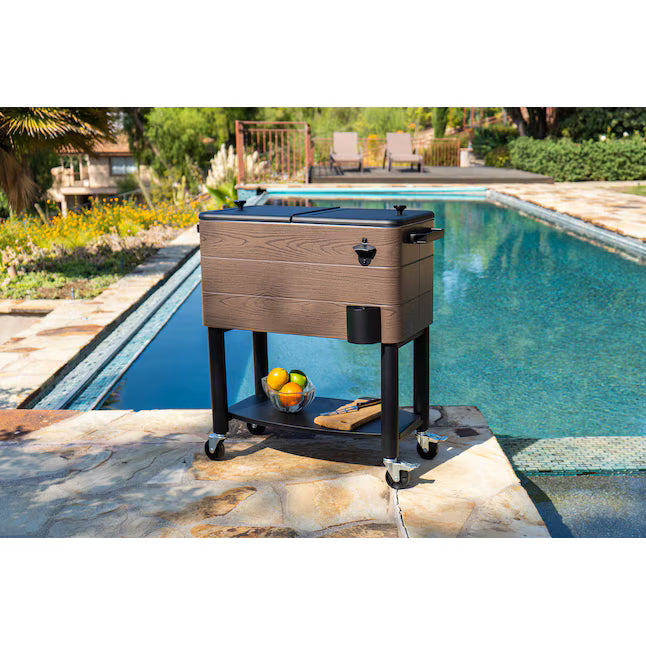 ProYard Decor 60Qt Carrito Nevera para Patio