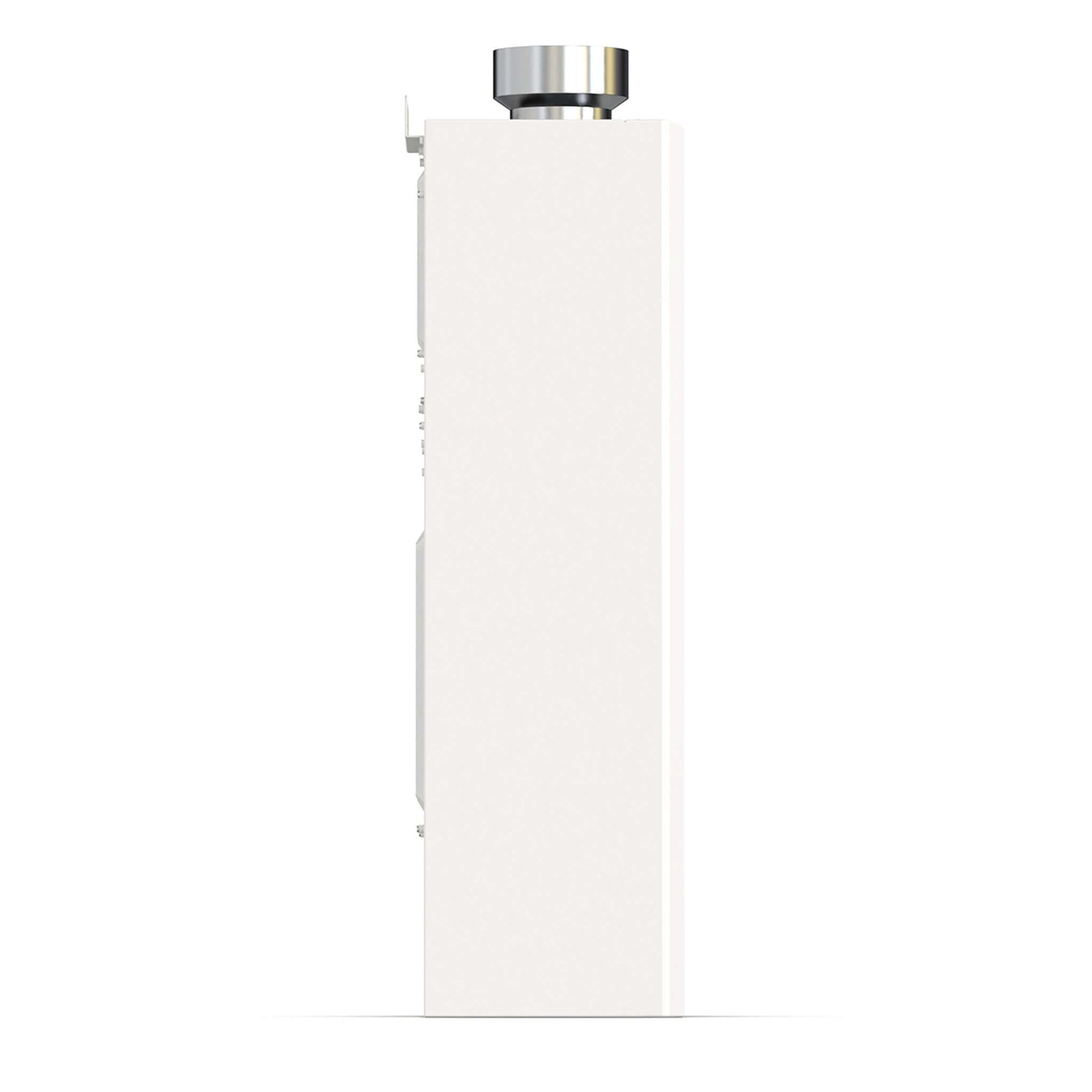 Side view of Eccotemp 4.0 GPM SmartHome Liquid Propane Indoor Tankless Water Heater available at Cabin Depot.
