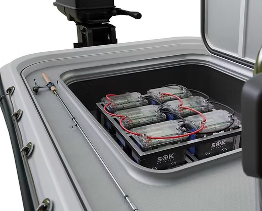 Batería SOK de 12 V y 100 Ah LiFePO4 con caja transparente sellada