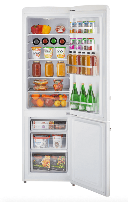 Unique 10 cu. ft. 12/24V DC Retro Solar Powered Fridge with Freezer - Refrigerators by Unique