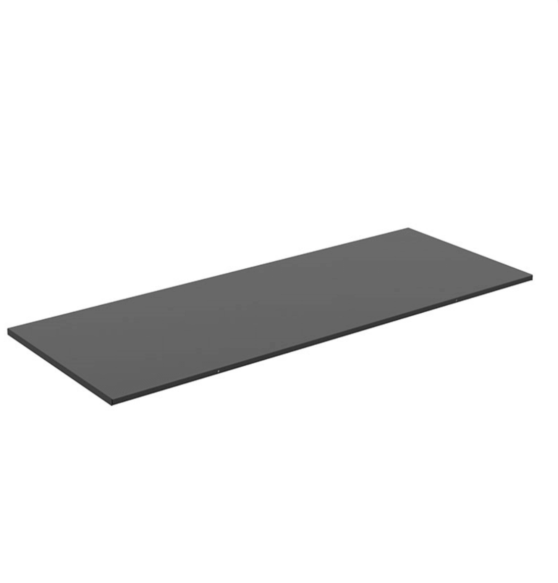 SBI Extension for Modular Floor Protection System, 46 3/4" x 18", black steel, insulated, available at Cabin Depot, pre-order now.