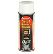 Imperial 12 oz Glass & Masonry Cleaner ideal for smoke stains, available at Cabin Depot.