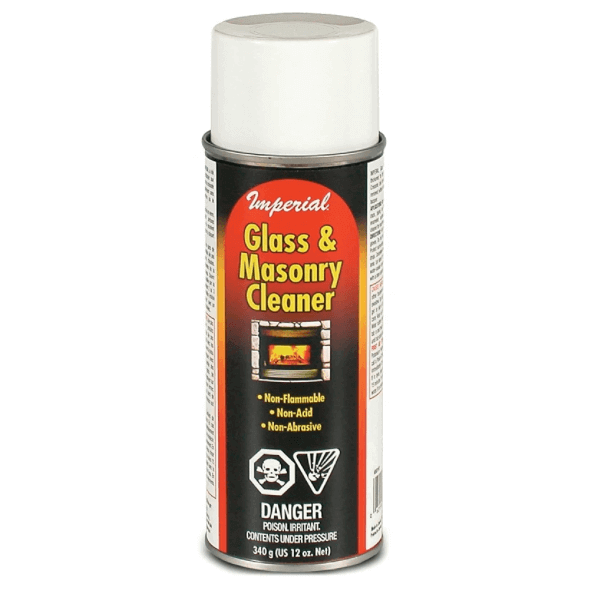 Imperial 12 oz Glass & Masonry Cleaner ideal for smoke stains, available at Cabin Depot.