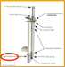 Diagram of SUMMUM PRO Trim Ring showing assembly details for hiding chimney space against noncombustible wall. Product number SC-6TR.